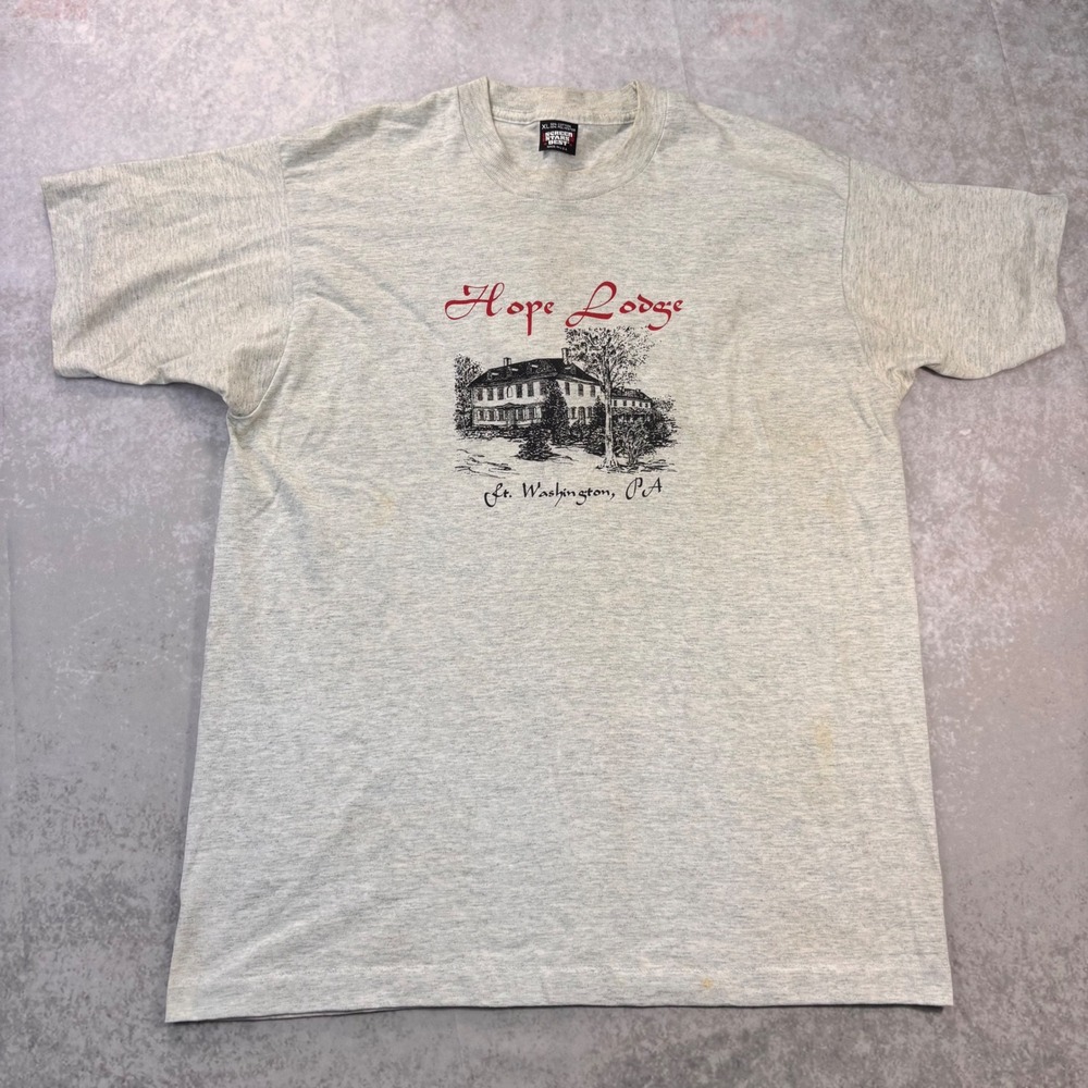 Vintage Hope Lodge Mt. Washington PA T-Shirt Screen Stars Best XL Made in USA